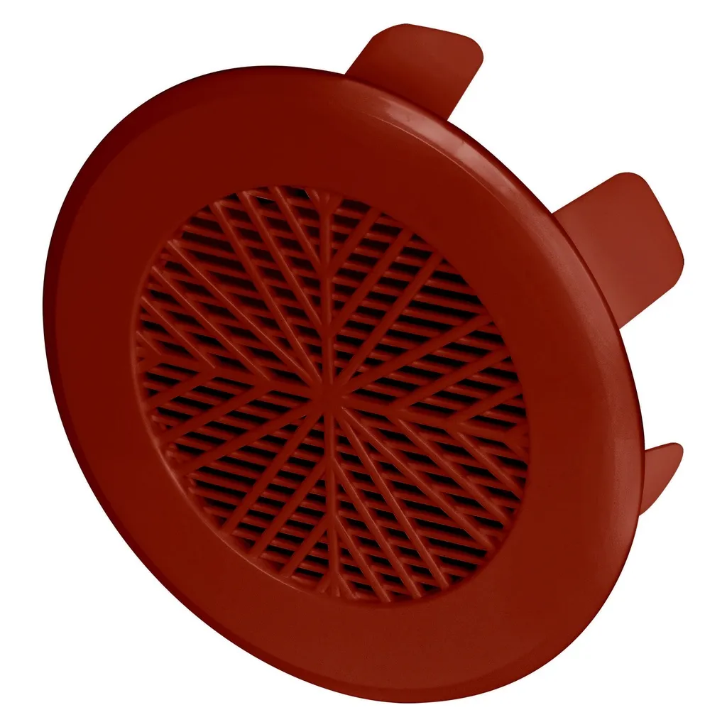 172921 - Round pipe ventilation grille Ø100 brown