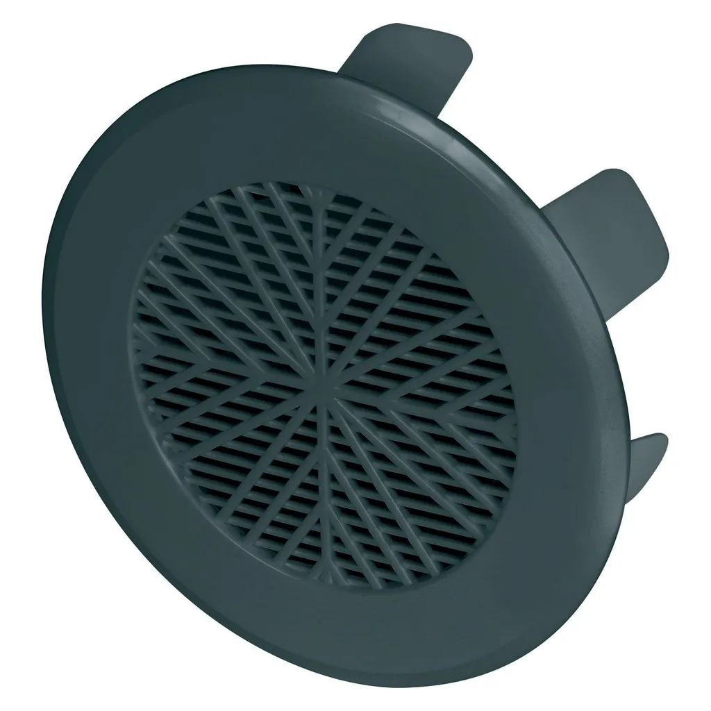 172922 - Round pipe ventilation grille Ø100 graphite (pewter)