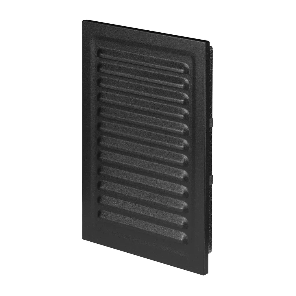 172983 - Zinc coated steel sheet grille, with anti-insect net   140x210 graphite (pewter)