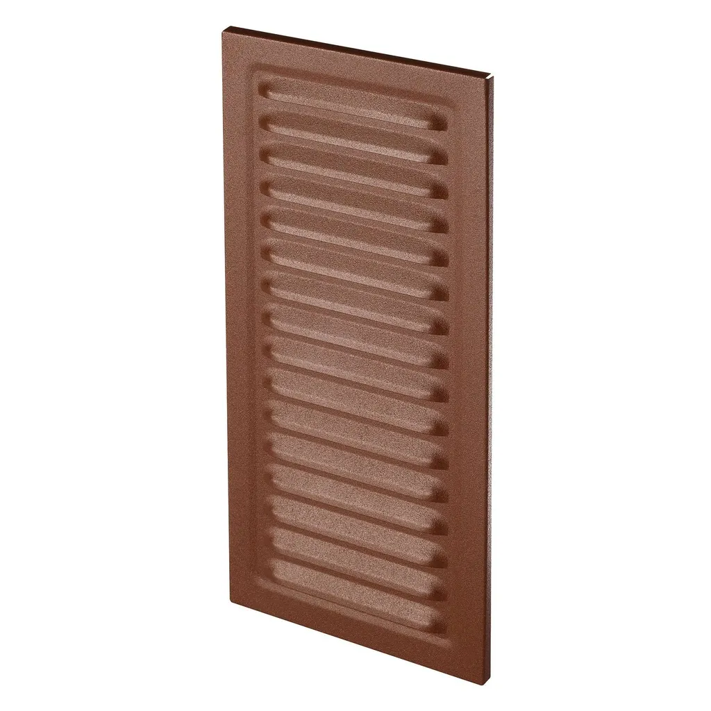 172987 - Zinc coated steel sheet grille, with anti-insect net   100x250 brown