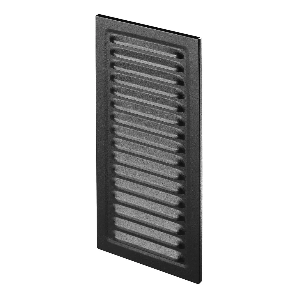 172988 - Zinc coated steel sheet grille, with anti-insect net   100x250 graphite (pewter)
