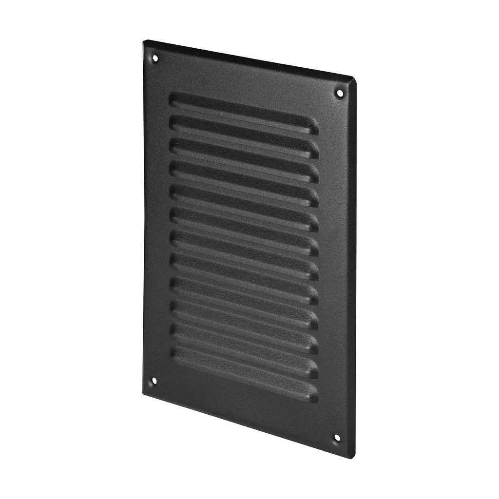 172999 - Zinc coated steel sheet grille, with anti-insect net   120x185 graphite (pewter)