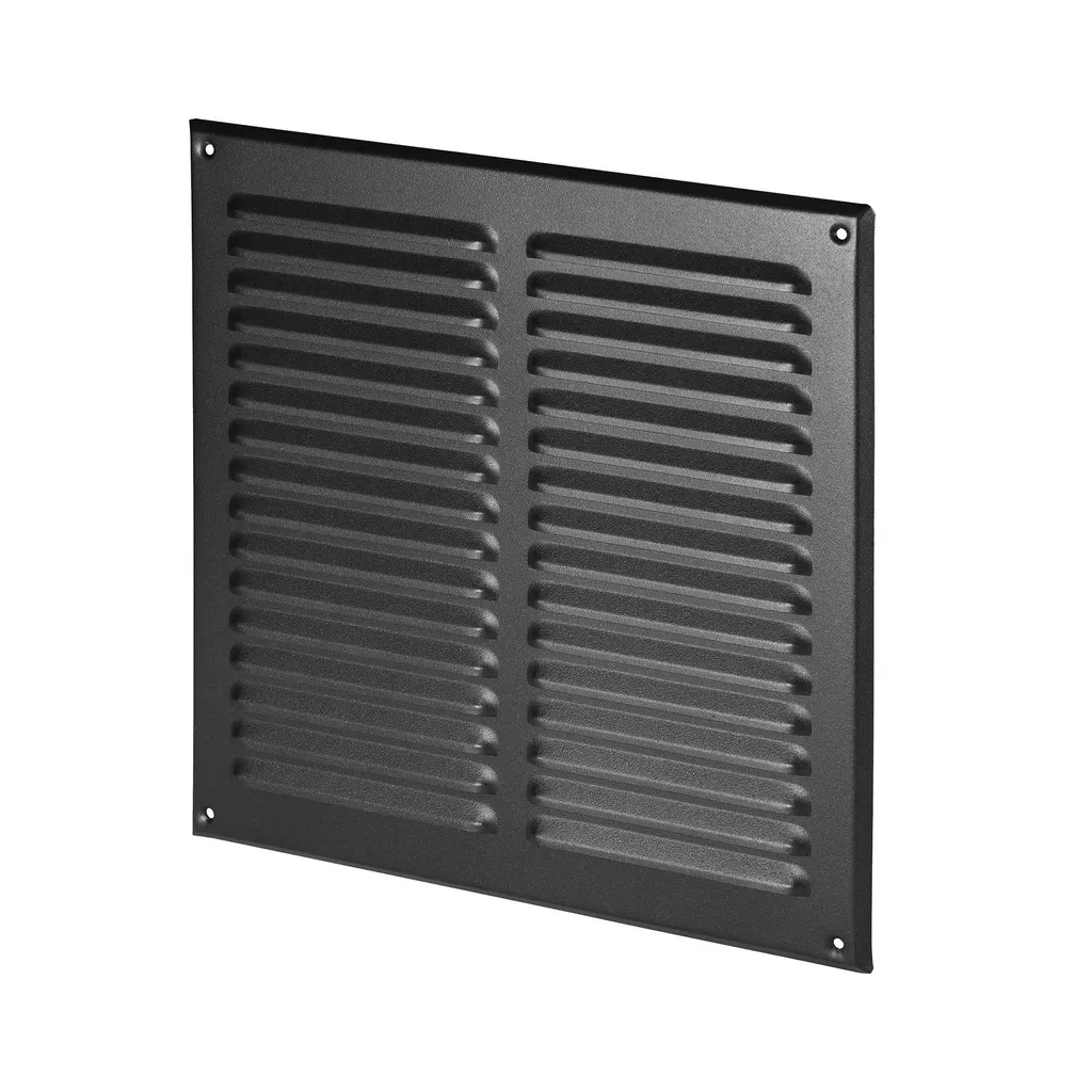 173011 - Metal grille with anti-insect net   245x245 graphite (pewter)