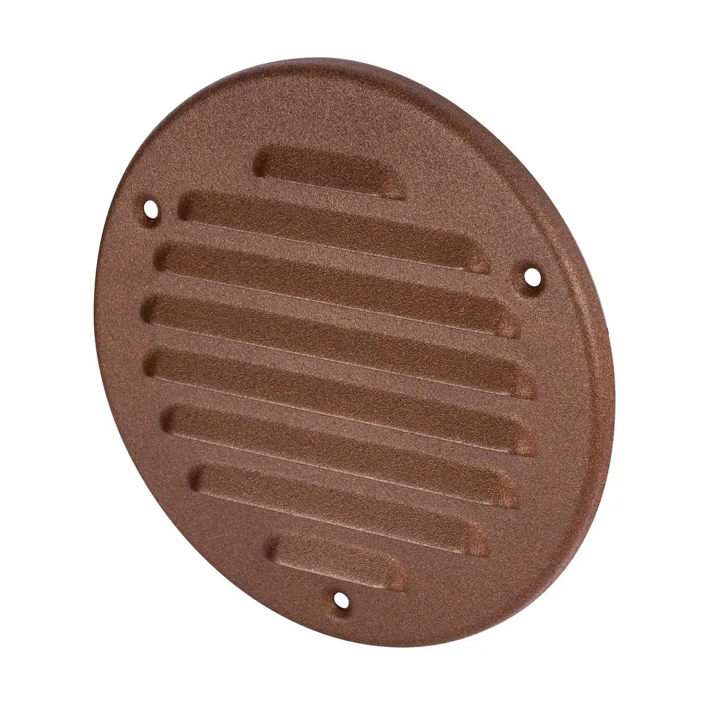 173018 - Metal grille with anti-insect net   Ø100 brown