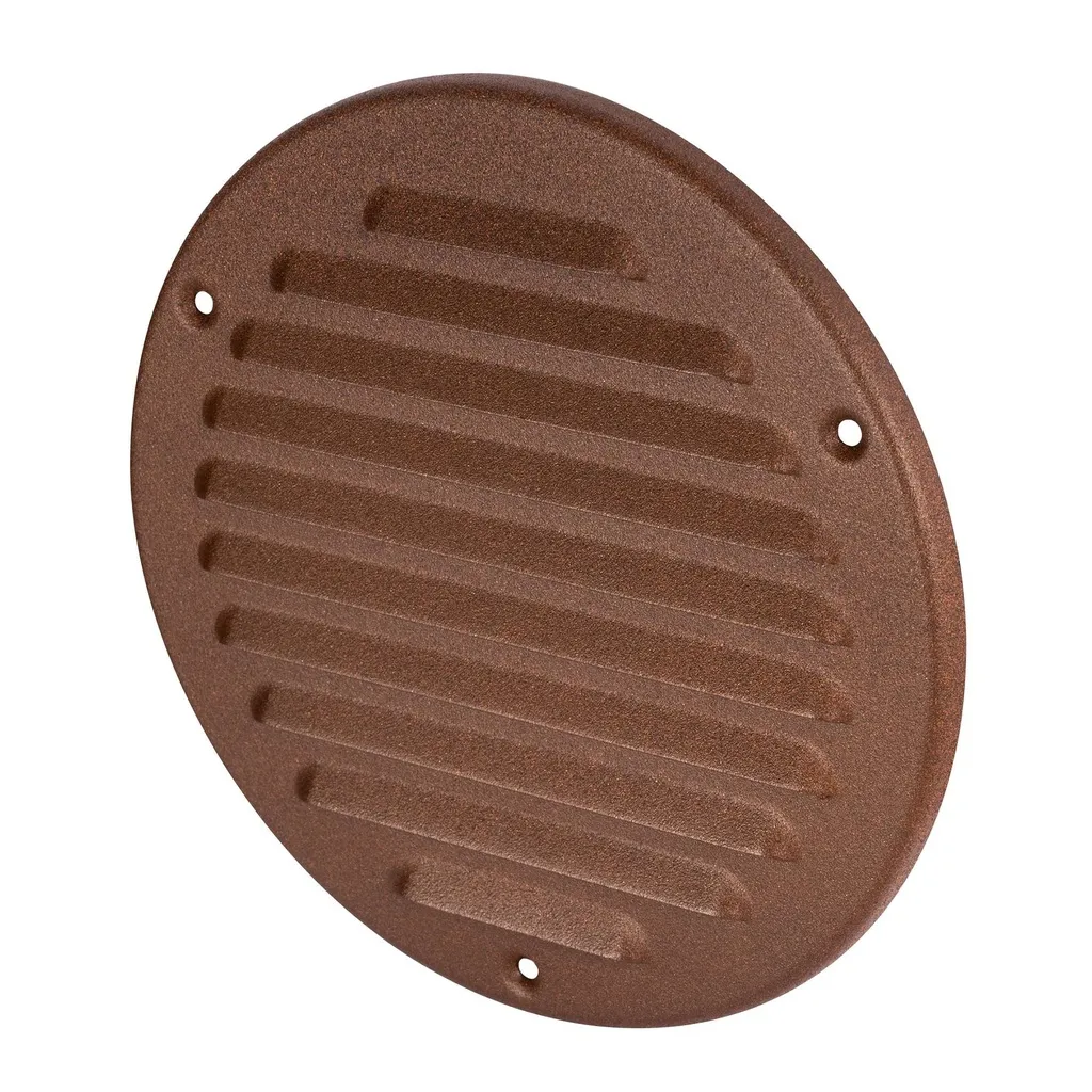 173022 - Metal grille with anti-insect net   Ø125 brown