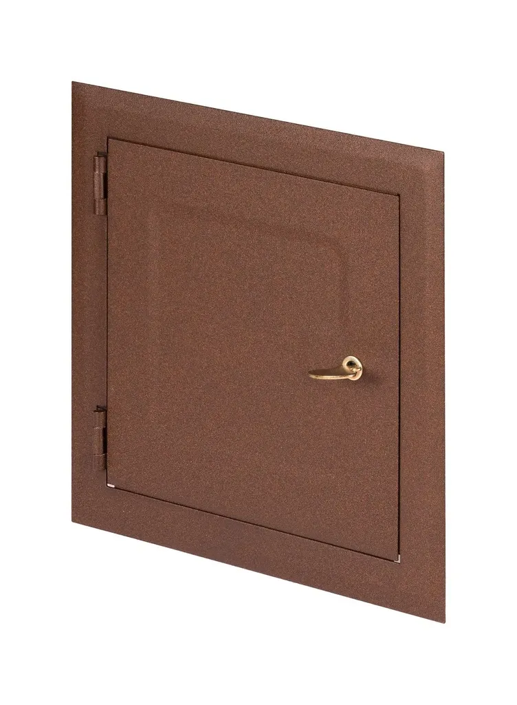 173117 - Metal accesss door made of steel sheet covered with an epoxy coating   140x140 brown