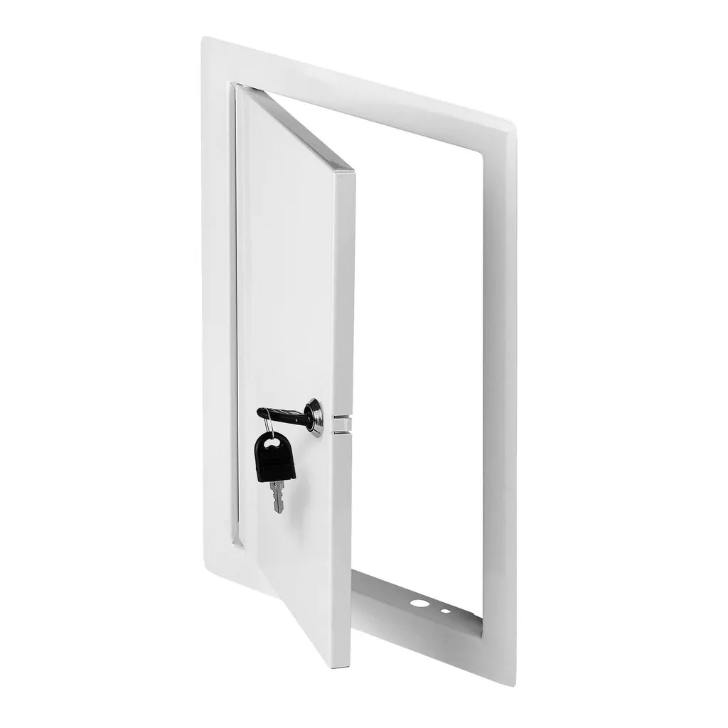 173148 - Metal accesss door made of steel sheet covered with an epoxy coating and key lock 200x300 white