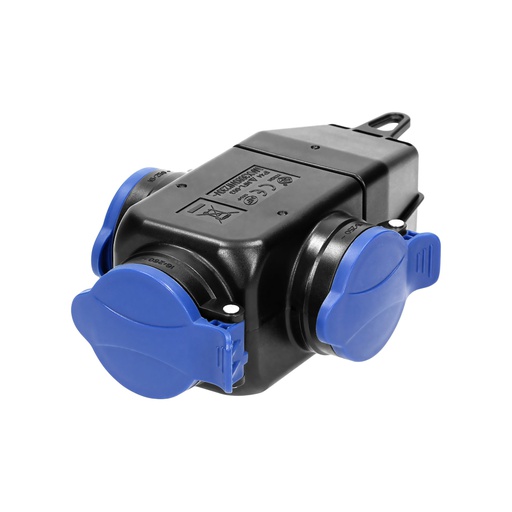 [ORNOR-AE-1346] 140120-Triple socket outlet 3x250V AC/ 16A; IP 44, for Belgium and France-ORN