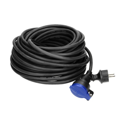 [ORNOR-AE-13169/30M] 140164-Heavy-duty extension cord with rubber cord 30m long IP44, 1x2P+Z, H07RN-F 3x1,5mm2, 230VAC/16A-ORN