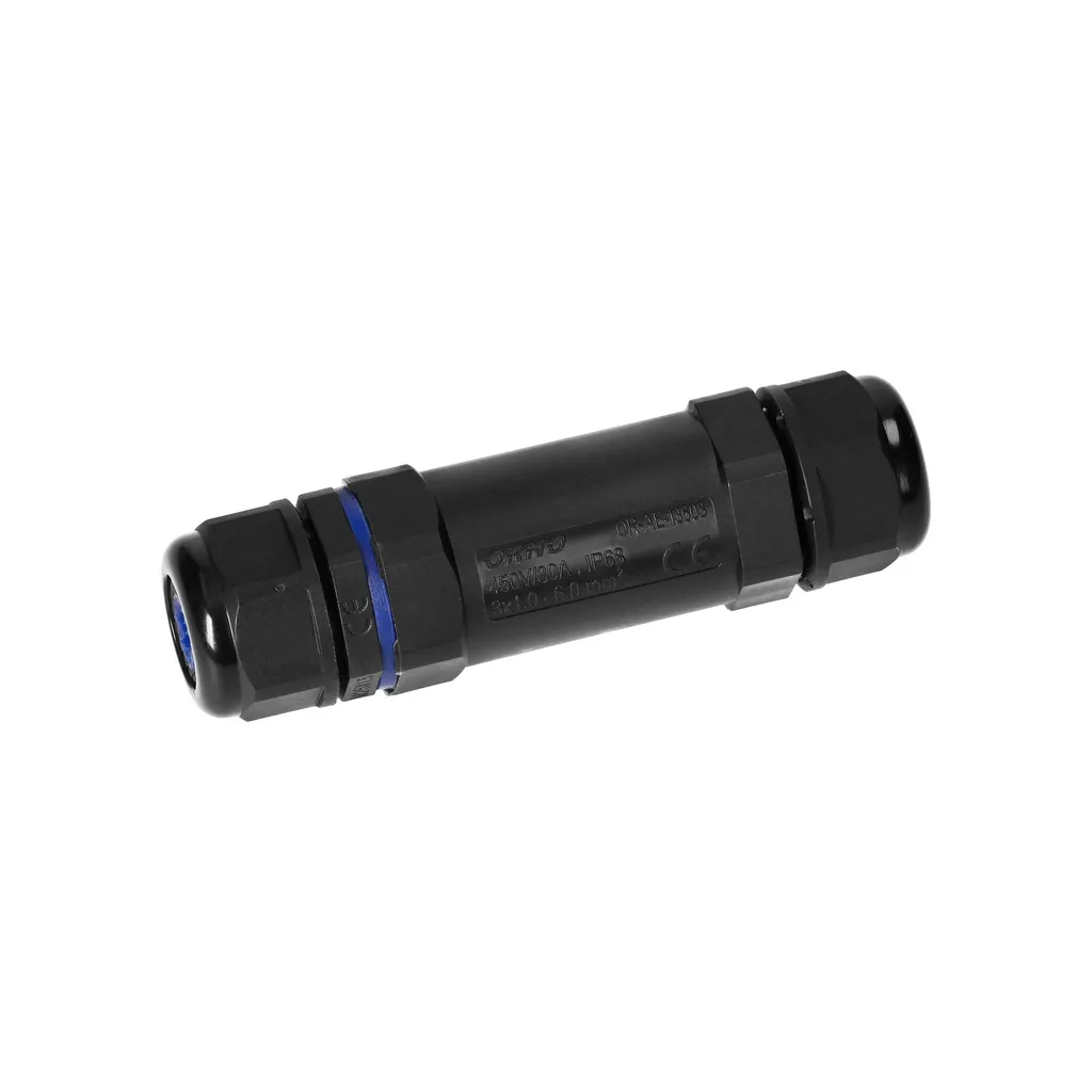 149683 - Cable Connector Straight, 3x6mm2, 450V/30A, its contacts are made of brass with additional nickel layer to secure them against oxidation;ORN