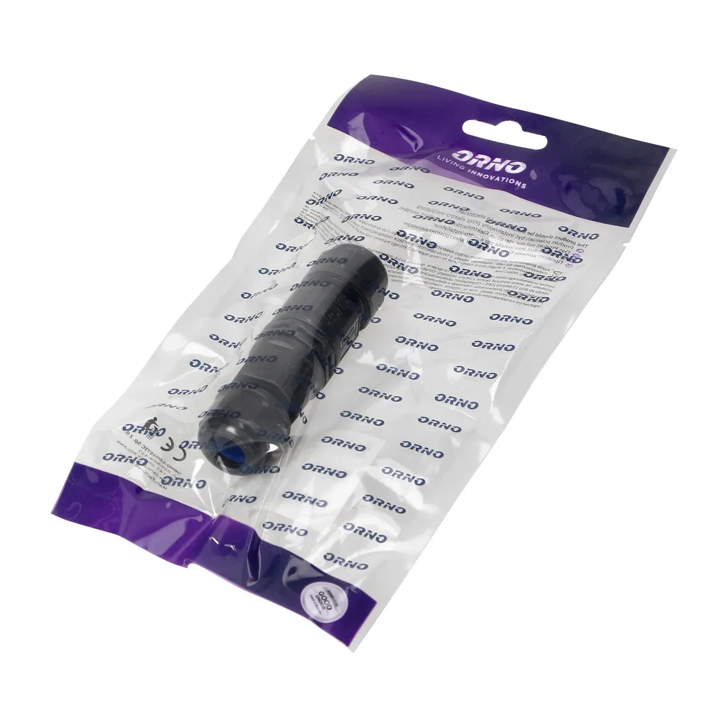 140204-Cable Connector Straight, 3x4mm2, 450V/25A, cable gland is equipped with a thick gasket to tightly seal all cables inside;-ORN