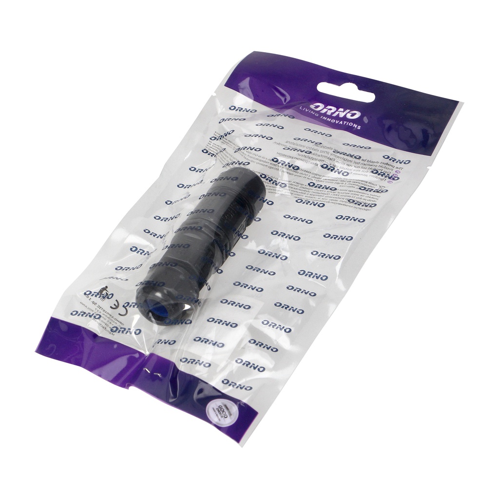 140204-Cable Connector Straight, 3x4mm2, 450V/25A, cable gland is equipped with a thick gasket to tightly seal all cables inside;-ORN