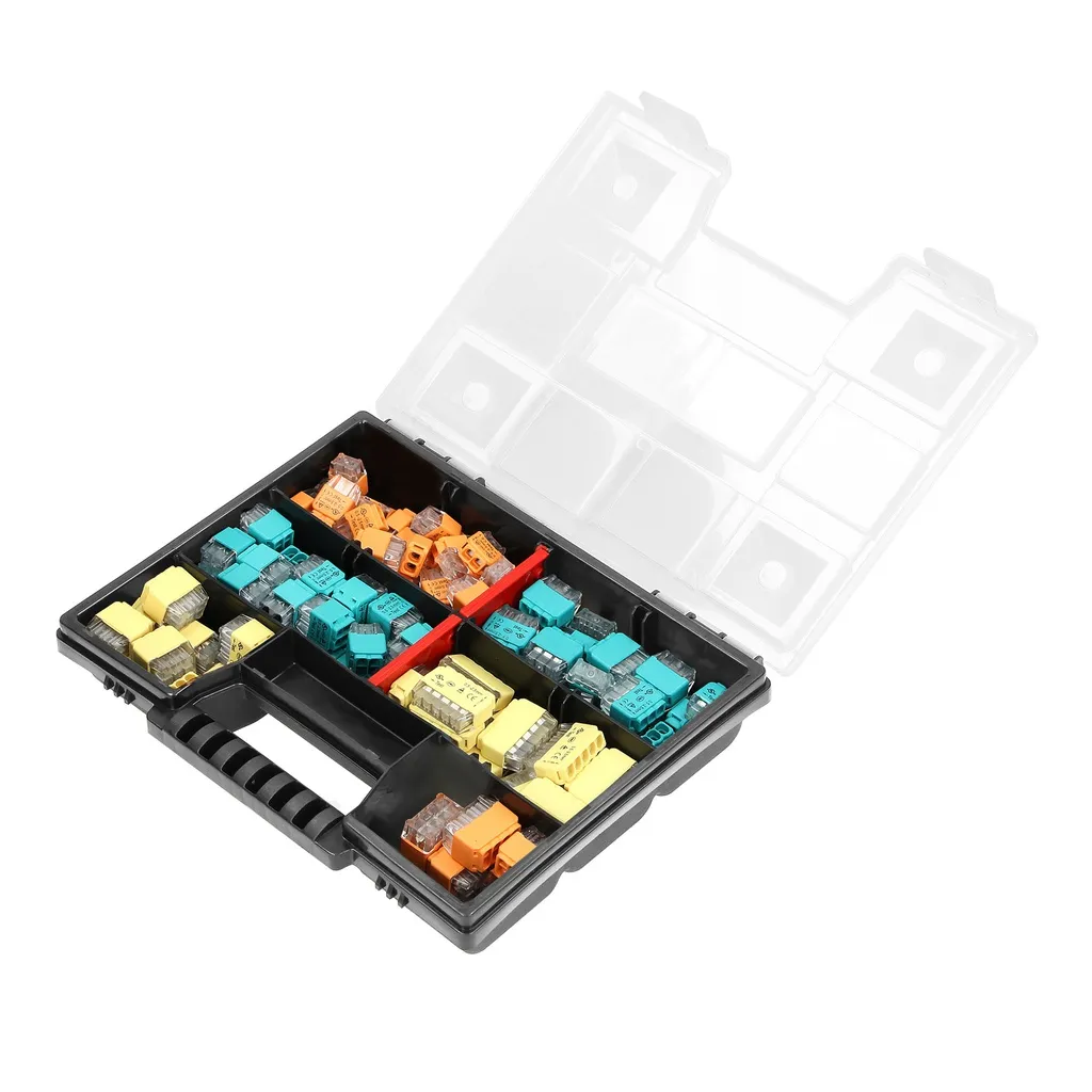 149565 - HOUSE Set of installation pushin connectors in a box 123 items: 30x2, 30x3, 25x4, 20x5, 10x6, 8x8.ORN
