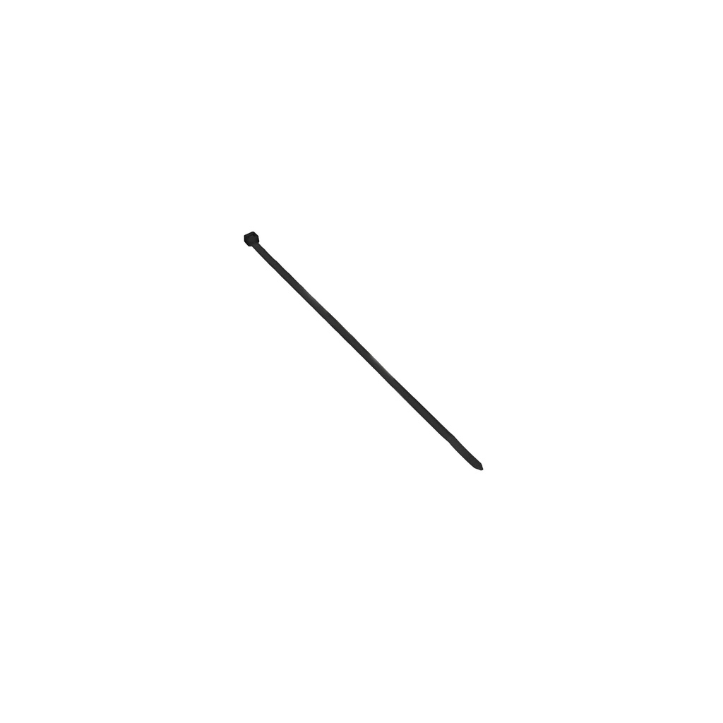 140232-Cable tie black color, UV-resistant, 4.8mm wide, 250mm long, 100 pcs.-ORN