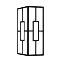 102123 - VENETO A Rectangle Black 10W 3IN1 IP44 WALL LIGHT