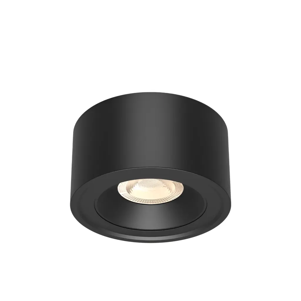 103402 - GATA 10W 3IN1 ROUND BLACK SURFACE SPOTLIGHT - BRY  