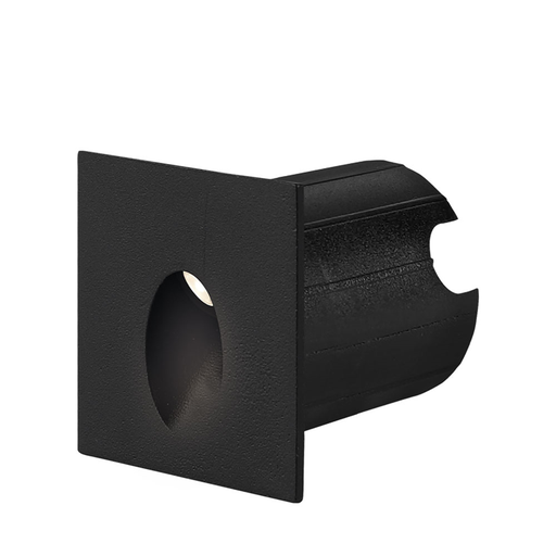 [BRYBG38-02301] 103075 - VECTOR SQUARE BLACK 2W 3000K IP65 WALL LIGHT - BRY
