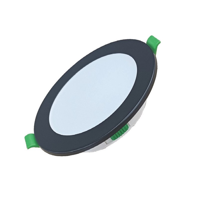 160011 - Spot LED Encastré 5W, Dimmable, Couleur Réglable, IP44, Noir - LDL