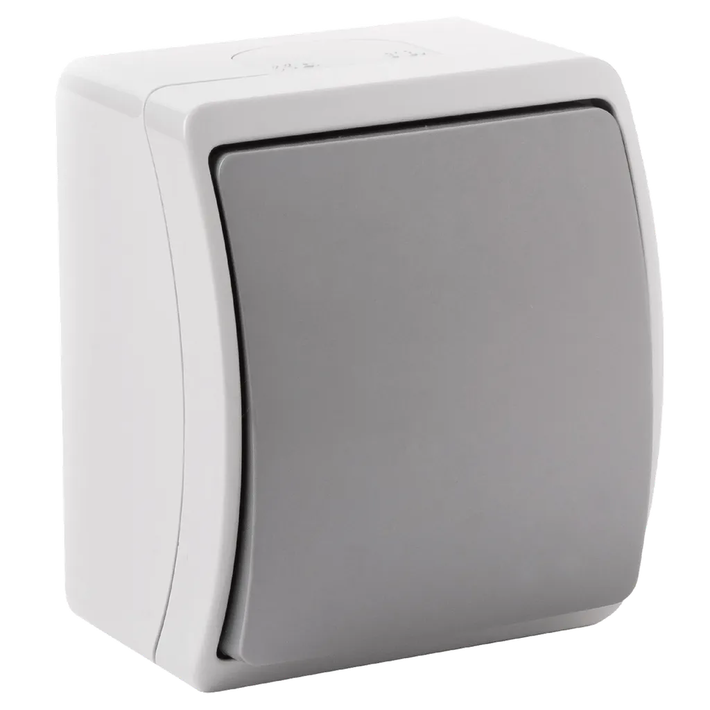 140306- Interrupteur unipolaire apparent AQUATIC IP44 gris-graphite-ORN