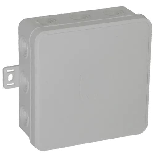 [ORNOR-JB-13804/G/32] 149709 - Surface mounted junction box CLICK IP54 12 cable entries 100x100x41mm, grey ORN