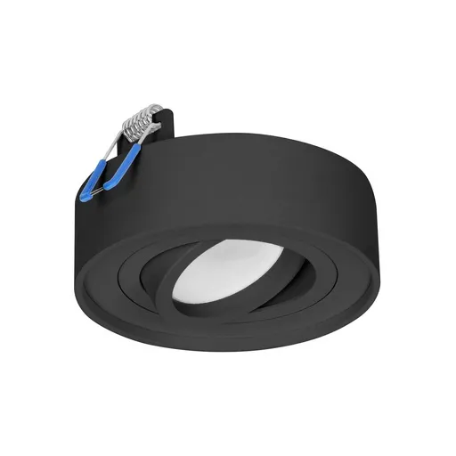 [ORNAD-OD-6169/B] 140322- Cadre décoratif SORMUS pour spot, MR16/GU10 max 50W, orientable, rond, noir-ORN
