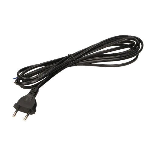 [ORNOR-AE-13280/B/1,9M] 140329- Connection cord with euro plug, 2x0.75mm2, 1.9m, black-ORN