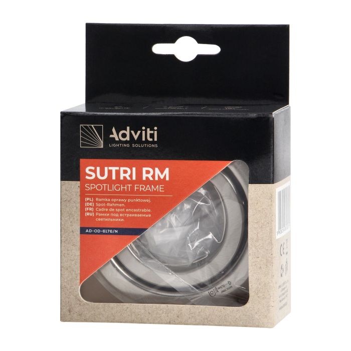 [ORNAD-OD-6176/N] 140359- SUTRI RM decorative frame for spotlight, MR16/GU10 max 50W, round, adjustable light beam, satin-ORN