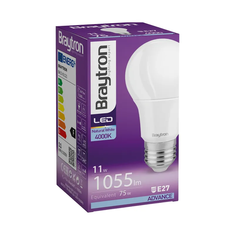 [BRYBA13-01121] 101085 - ADVANCE 11W E27 A60 4000K LED BULB BRY