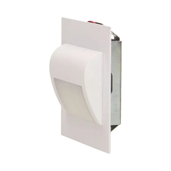 [ORNOR-OS-1529L6/W] 140389-DRACO LED 1,2W, flush-mounted staircase luminaire, 12V DC, 100lm, 6000K, white-ORN