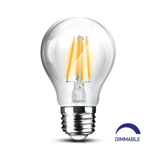 [BRYBA38-60820] 120138 - 8W E27 A60 CLEAR DIMMABLE FILAMENT 2700K LED BULB BRY