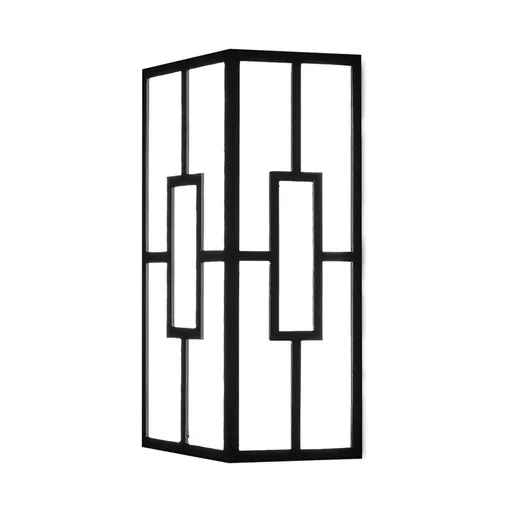 [BRYBG37-00381] 102123 - VENETO A Rectangle Black 10W 3IN1 IP44 WALL LIGHT