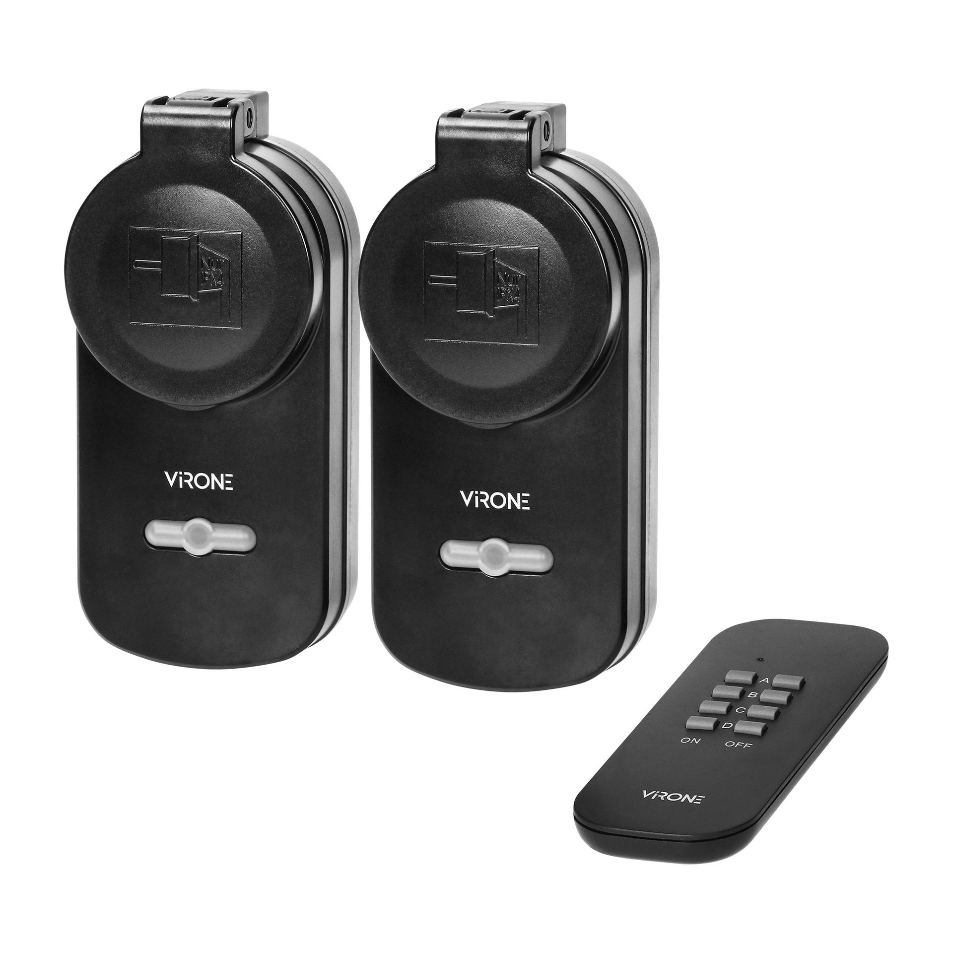 [ORNRS-2(GS)] 140430 - Set of wireless sockets with a remote control unit, 2+1, IP44, Schuko for Netherlands and Germany