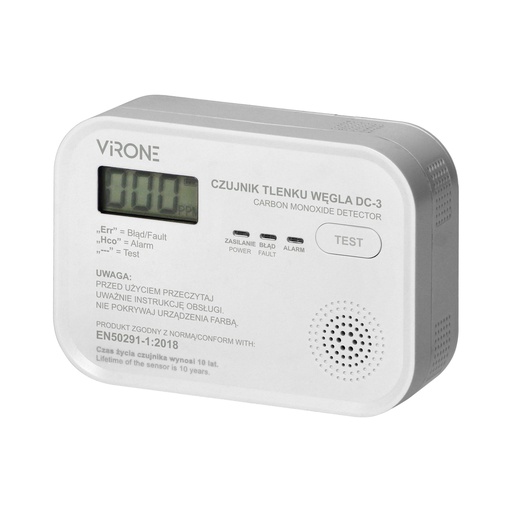 [ORNDC-3] 140440 - Battery carbon monoxide detector 3xAA,10 years