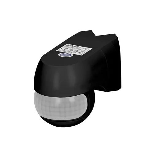 [ORNOR-CR-262/B] 140455 - Détecteur de mouvement 220°, IP44 Noir