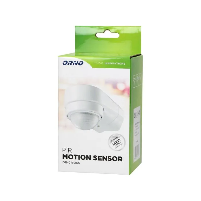 [ORNOR-CR-265] 140445 - Détecteur de mouvement 240°, IP65, 2 capteurs