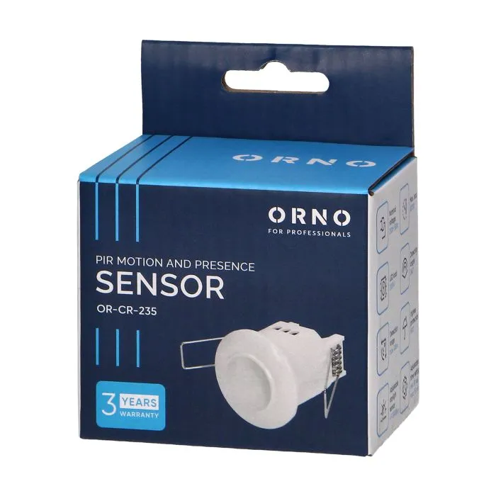 [ORNOR-CR-235] 140454 - Détecteur de mouvement PIR encastré 360°