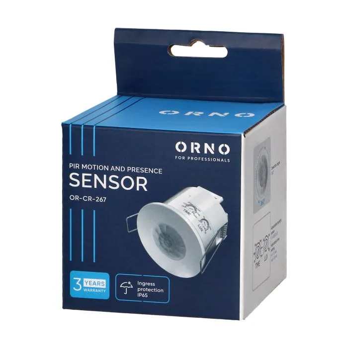 [ORNOR-CR-267] 149124 - Flushmounted motion sensor, 360°, IP65, 1200W