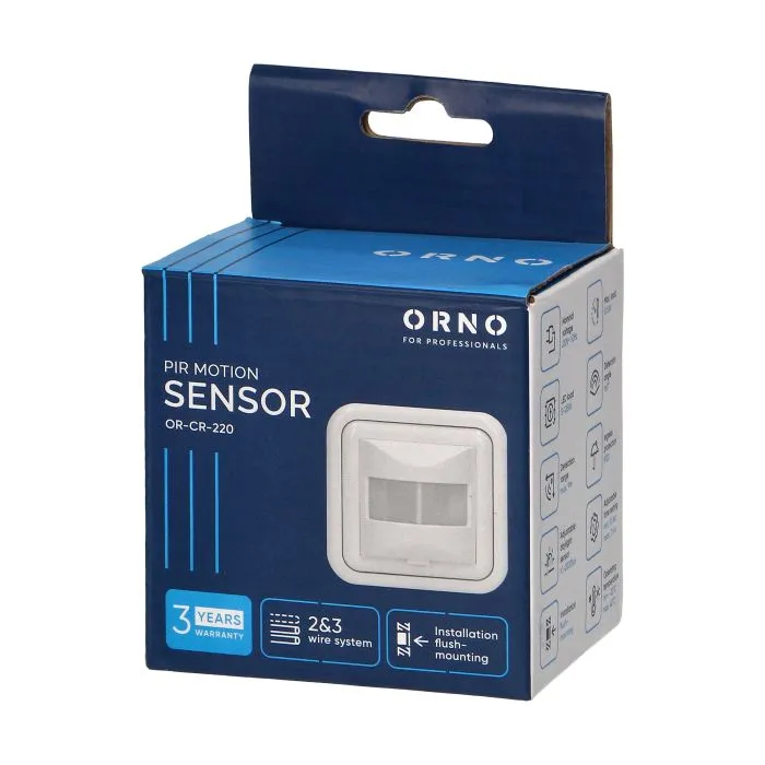 [ORNOR-CR-220] 149128 - PIR motion sensor 160°, 2 or 3 wires