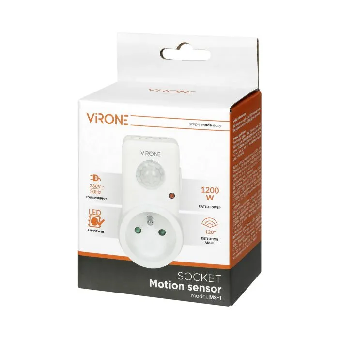 [ORNMS-1] 140465 - Détecteur de mouvement enfichable, 120° IP20, 280W