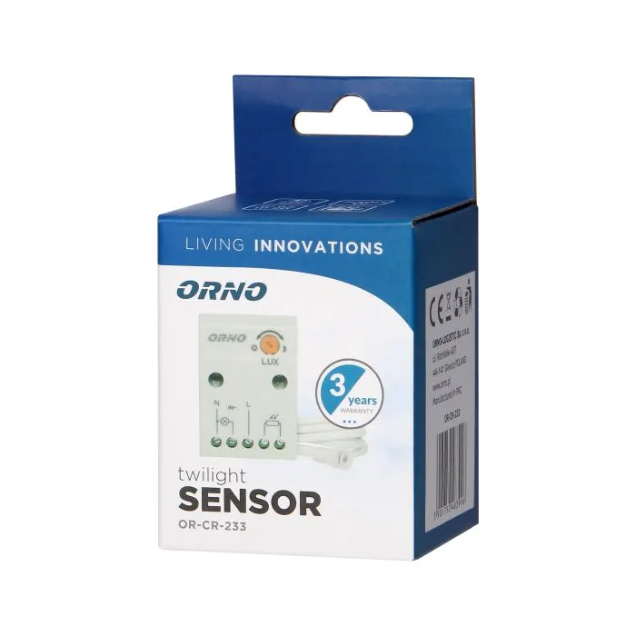 [ORNOR-CR-233] 149147 - Twilight sensor with external probe, IP65