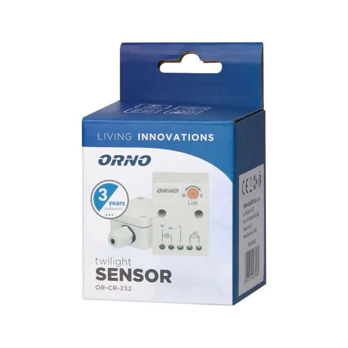 [ORNOR-CR-232] 140477 - Capteur crépusculaire avec sonde externe, IP65