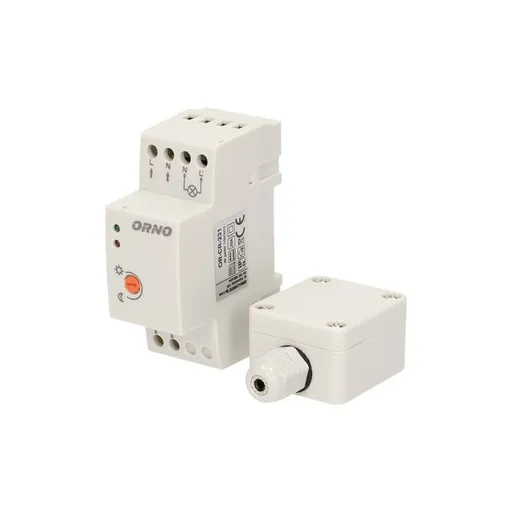 [ORNOR-CR-231] 140478 - Capteur crépusculaire DIN avec sonde externe, IP65