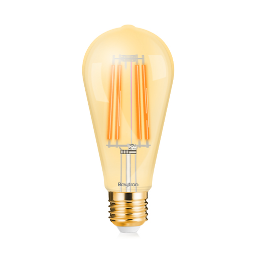 [BRYBB46-00620] 101061 - 6W E27 ST64 AMBER FILAMENT 2200K LED BULB - BRY
