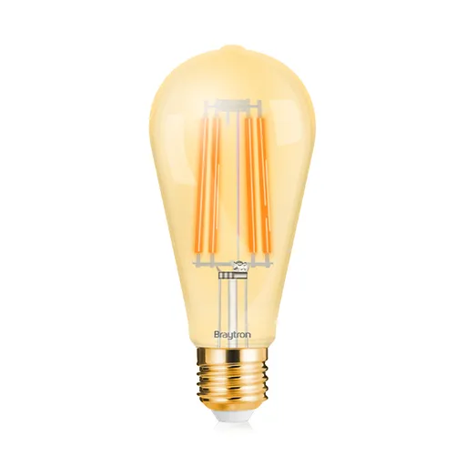 [BRYBB46-00620] 120148 - 6W E27 ST64 AMBER FILAMENT 2200K LED BULB BRY