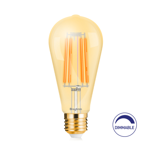 [BRYBB46-60620] 101062 - 6W E27 ST64 DIMMABLE 2200K LED BULB-BRY