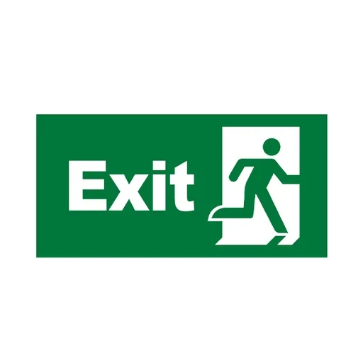 [BRYBC14-01303] 101142 - EXIT DOOR SIGN PVC - BRY