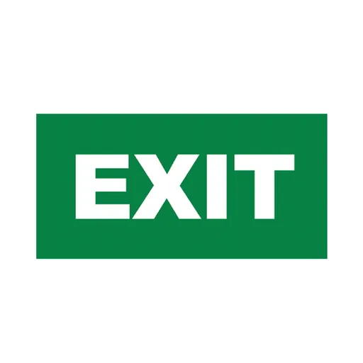 [BRYBC14-01304] 101141 - EXIT SIGN PVC - BRY