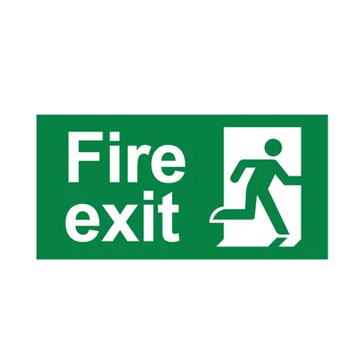 [BRYBC14-01305] 101143 - EXIT SIGN FIRE EXIT PVC-  BRY