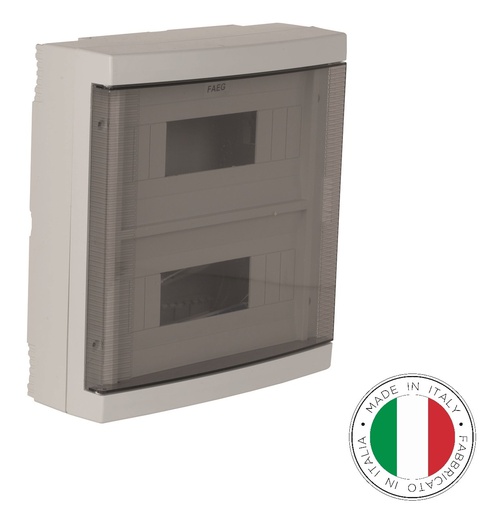 [FAGFG14436] 144360 - Distribution Boxes,36 modules, Gray RAL 7035 with smoked door 380x380x150mm IP40 -FAEG