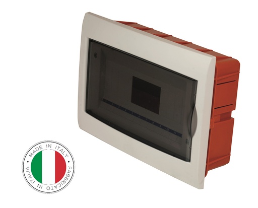 [FAGFG14312] 143120- Flush-mounted Distribution Box 12 modules with white frame and smoked door 315x215x80mm IP40 FAEG